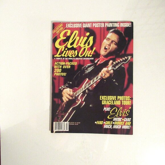 4 Vintage Magazines packed with Elvis Presley facts and photos! - Picture 2 of 15